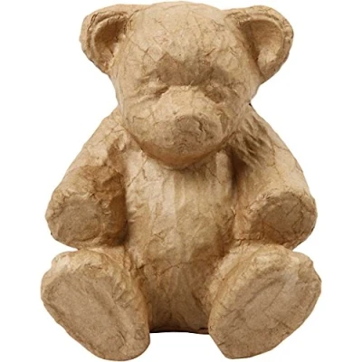 Image of Creativ 50727 Paper Mache Teddy 18 x 15 cm, brown