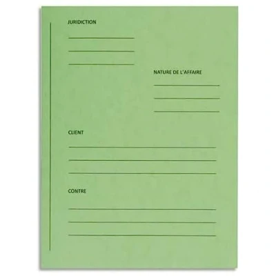Image of Exacompta Ref 220103E Nature Future Pre Printed Square Cut Folders 250 x 320mm in Size, Suitable for A4 Documents, 265gsm Glossy Card Green (Pack of 25) French Text