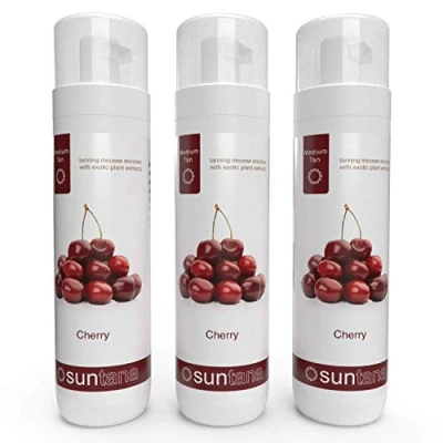 Image of Suntana Spray Tan Cherry Fragranced &#039;Medium&#039; Self Mousse 3pk