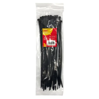 Image of Amtech 60 Tie Wraps (300mm X 4.8mm) Black