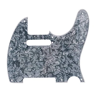 Image of Alnicov Black Pearl Guitar Pickguard Scratch Plate Fits For Tl Electric