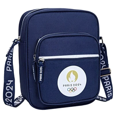 Image of PARIS 2024 Olympic Games Official Collection Satchel Bag Blue 20 x 25 10 cm