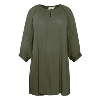 Image of Kaffe Curve Women&#039;s Plus Size Tunic 3/4 Sleeves A Shape Blouse, Grape Leaf, 52