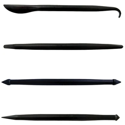 Image of PME JEM Miniature Modelling Tools, Set of 4, Black, 1 x 14 cm
