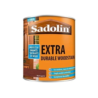 Image of Sadolin Extra Durable Woodstain Mahogany 1 Litre