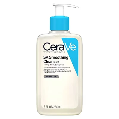 Image of CeraVe SA Smoothing Cleanser with Salicylic Acid for Dry, Rough &amp; Bumpy Skin 236ml