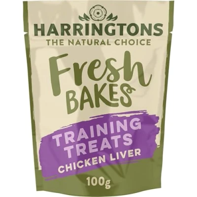 Image of Harringtons Fresh Bakes Grain Free Chicken Liver Training Dog Treats 100g (Pack of 9) Gently Oven Baked