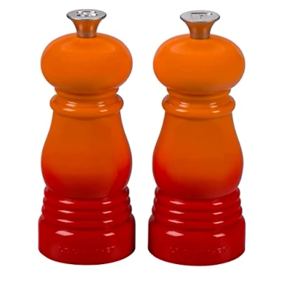 Image of Le Creuset Mini Salt and Pepper Set Volcanic 12 cm