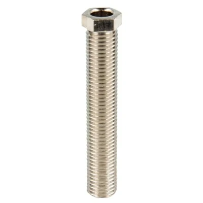 Image of tecuro Basket Screw Hollow (Extra Long) for Strainer Valves Kitchen Sink M12 x 1.5 mm 70 Brass Chrome Plated 588117