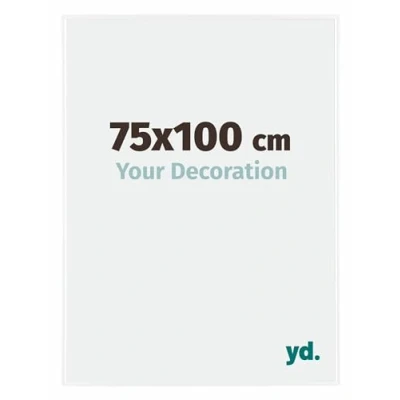 Image of Your Decoration Picture Frame 75x100 cm Decorative Wall in Plastic with Plexiglas Glass Antireflection Excellent Quality White High Gloss Evry