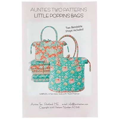 Image of Aunties Two Sewing Pattern for Small Poppins Pockets with 2