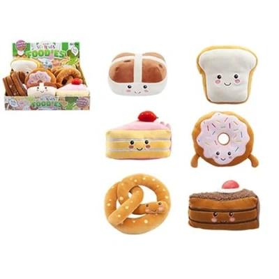 Image of PMS 456143 Adorable Assorted Plush Bakery Foodies 16 cm Soft and Cuddly Design, for Kids &amp; Food Lovers (1 Pc.), Multicolor