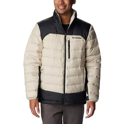 Image of Columbia Men&#039;s Autumn Park Down Puffer Jacket, Dark Stone, Shark, M