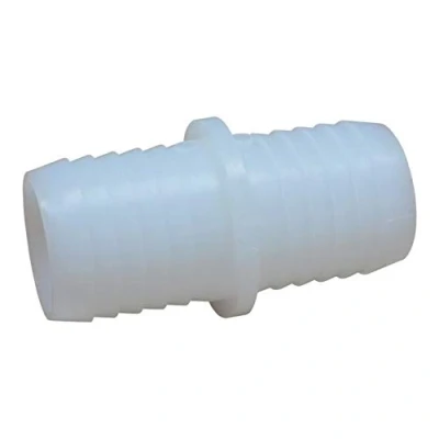 Image of Plastic Straight Connector/Hose Joiner with Barbed Ends, Boat Hose Connector (1, 1.25&quot;)