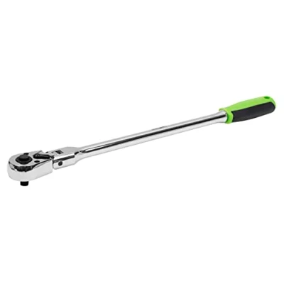 Image of Siegen Ratchet Wrench 1/4&quot;Sq Drive Long Flexi Head Flip Reverse