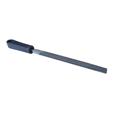 Image of 6&quot; Bastard Half Round Engineers File with Handle. (F9942) Free UK Postage