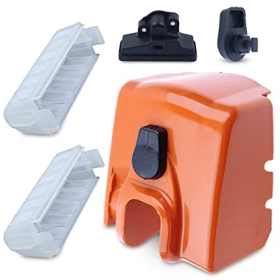 Image of Haishine Air Filter &amp; Cover w/Twist Lock Knob Kit for Stihl MS210 MS230 MS250 023 025 MS 210 230 250 Chainsaw Replacement Parts
