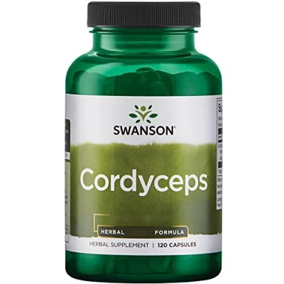 Image of Swanson, Cordyceps, 600mg, High Dose, 120 Capsules, Soy Free, Gluten Non GMO