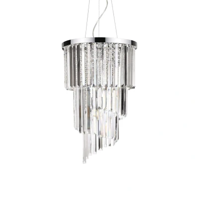 Image of Carlton 8 Light Ceiling Pendant Chrome, E14
