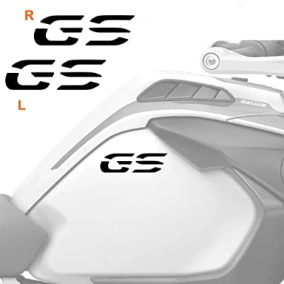 Image of BLACK DOVES GRAPHICS n.2 Stickers for Tank Sides compatible with/replacement BMW Motorrad R 1200 1250 GS Adventure LC (Black)