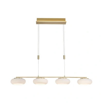 Image of Q Smart Home Paul Neuhaus ETIENNE LED hanging 4 bulb, brass