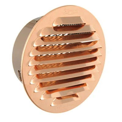 Image of The gtrp100r y Ventilation Grill Round Recessed, Copper, 125 mm