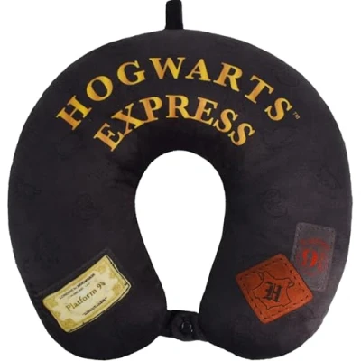 Image of Ful Harry Potter Neck Pillow, Hogwart&#039;s Express Travel Head Pillow for Sleep in Airplane or Car, Black