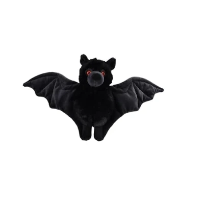 Image of Wild Republic Ecokins Mini Bat, Stuffed Animal, 8 inches, Gift for Kids, Plush Toy, Made from Spun Recycled Water Bottles, Eco Friendly, Child’s Room Décor