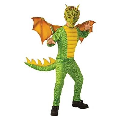 Image of Bristol Novelty 700926M000 Childs Dragon Costume Kids Fancy Dress, Boys, Multi