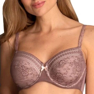 Image of Rosa Faia Womens Fleur Underwired Bra Purple Polyamide Size 32E