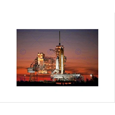 Image of Wee Blue Coo Space Shuttle Atlantis Kennedy Center Wall Art Print