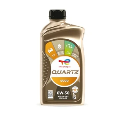 Image of TotalEnergies QUARTZ 9000 0W30 Car Motor Oil ACEA A5/B5, A7/B7, API SL Premium Synthetic Engine 1L