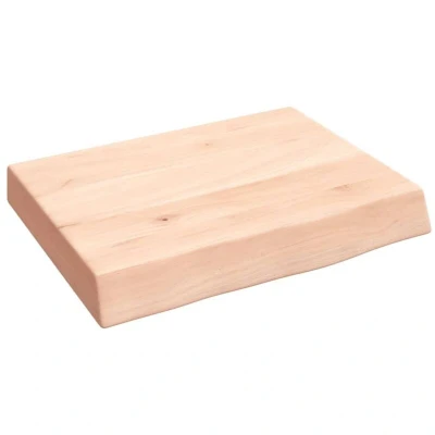 Image of vidaXL Bathroom Countertop 40x30x(2 6) cm Untreated Solid Wood