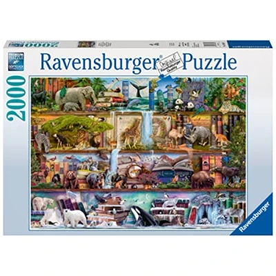 Image of Ravensburger Aimee Stewart Amazing Animal Kingdom 2000 Piece Jigsaw Puzzle for Adults &amp; Kids Age 12 and Up
