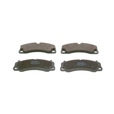 Image of 99135194782, 99135194783, 9GT698151G, 9GT698151T Brake pad set BOSCH 0 986 424 925 Low Metallic with anti squeak plate, mounting manual