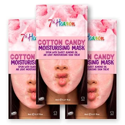Image of [Pack of 3] 7th Heaven Cotton Candy Face Mask Multipack with Moisturising Sweet Almond Oil