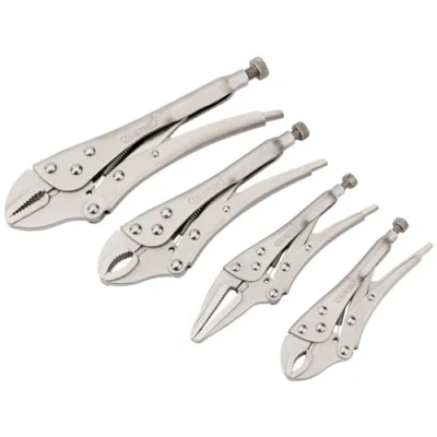 Image of Draper 35373 Self Grip Plier Set, 4 Pieces , Blue