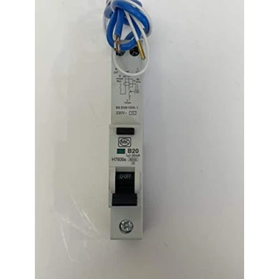 Image of MK 20a / 20 AMP RCBO B TYPE 30ma AC SENTRY 1 MOD 7935s