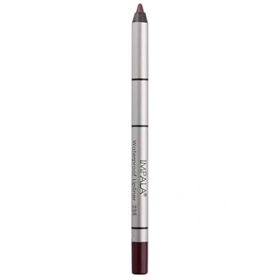 Image of IMPALA Creamy Waterproof Lip Pencil Iridescent Purple Color 235 Permanent Liner Long lasting Volumizing Effect