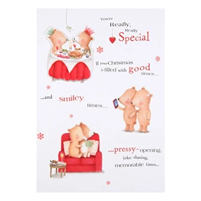 Image of Hallmark Someone Special Christmas Card &#039;Smiley Times&#039; Medium