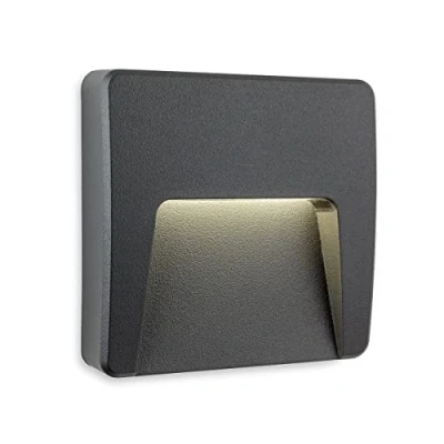 Image of Firstlight Golf Outdoor Integrated LED Surface Mounted Wall &amp; Step Light Square Graphite IP65