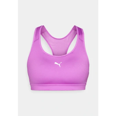 Image of Puma RUN BRA Medium support sports bra, Women&#039;s, Size: Medium, Wild berry