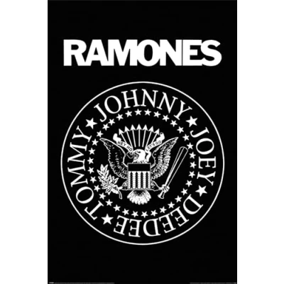 Image of Pyramid Poster Ramones Logo, Multicoloured, 24 x 36 Inches
