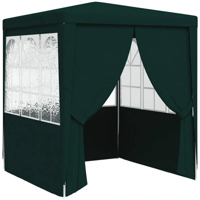 Image of vidaXL Professional Party Tent with Side Walls 2x2 m Green 90 g/m?