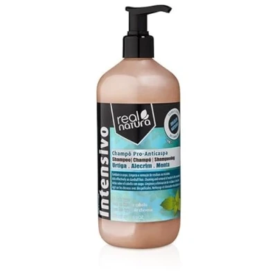 Image of REAL NATURA Pro Antidandruff Shampoo 500ml Unisex Salt Free, Anti Dandruff Formula for Healthy Scalp