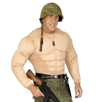 Image of Super Muscle Shirt Costume Small for Hero Fancy Dress