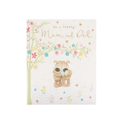 Image of Boofle Lovely Mum &amp; Dad Egg citing Parents Easter Card Cute Greeting