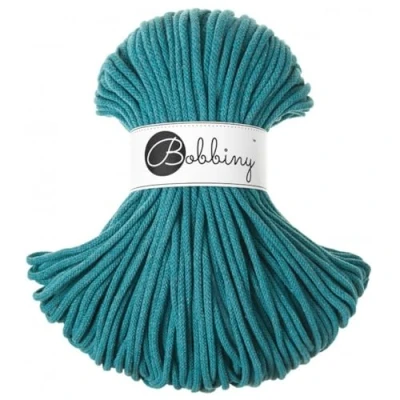 Image of Bobbiny Premium 5mm Braided Macrame Cord (Teal) 100m