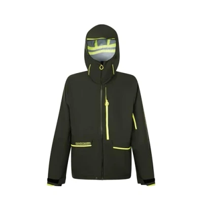 Image of Rock Experience REMJ11131 Z435 ROCKMANTIC MAN Jacket Men&#039;s 1642 KOMBU GREEN+2134 SAFETY YELLOW S