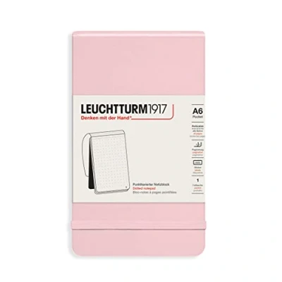 Image of LEUCHTTURM1917 364412 Notepad Pocket (A6), Hardcover, 184 Numbered Pages, Powder, Dotted